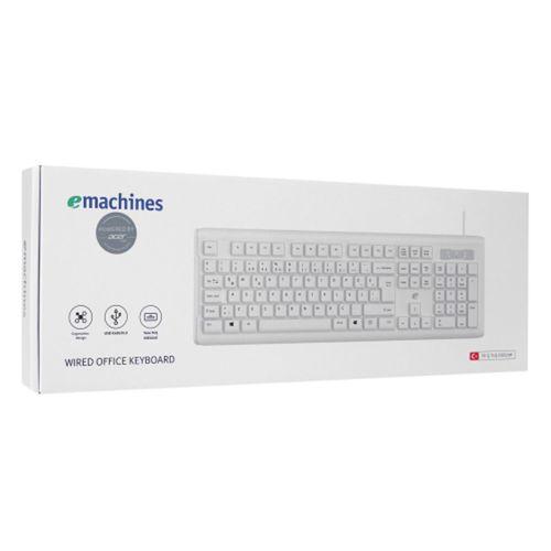 ACER eMachines, EAK9821, Beyaz, USB Kablolu, Türkçe Q, Standart Klavye