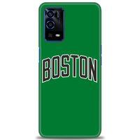 Oppo A55 Kılıf HD Baskılı Kılıf - Boston Yeşil + Tam Ekran Koruyucu