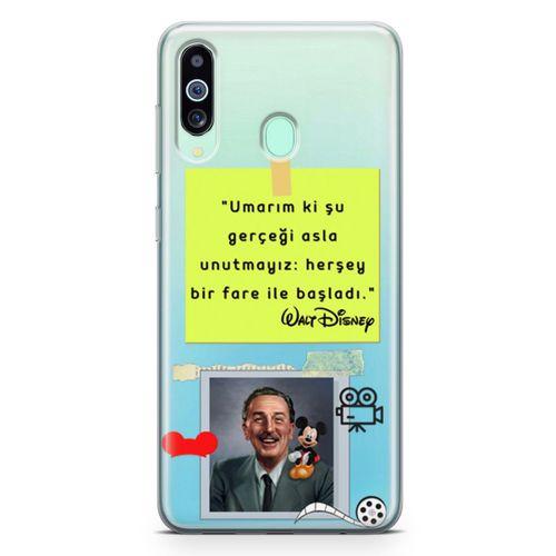 Samsung Galaxy M40 Kılıf Caps Walt Disney Arka Kapak Koruma Desenli Full Koruyucu