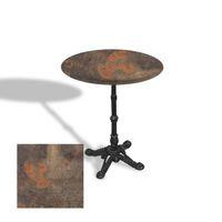 Dockers Çipa 1002 Döküm Ayak Yuvarlak Masa Çap 60cm - (Werzalit, Wermodin ve Allzalit Tabla) - Metalic Oxid 1