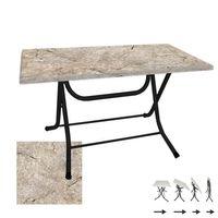 Dockers Klasik Katlanır Masa 80x120 cm - (Werzalit, Wermodin ve Allzalit Tabla) - Scala Marble