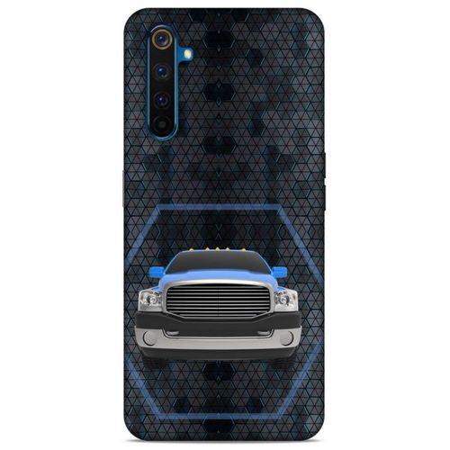 Lopard Oppo Realme 6 Uyumlu Kılıf PickUpX (8) Baskılı Kılıf Gece Mavi