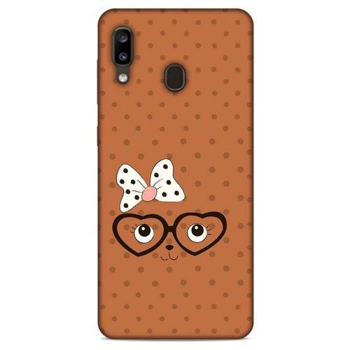 Lopard Samsung Galaxy A20 Uyumlu Kılıf Kediler (11) Tam Koruma Gözlük Yüz