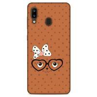 Lopard Samsung Galaxy A20 Uyumlu Kılıf Kediler (11) Tam Koruma Gözlük Yüz