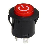 IC-180F 26mm On/Off Kalıcı Ledli Rocker Buton Power Simgeli