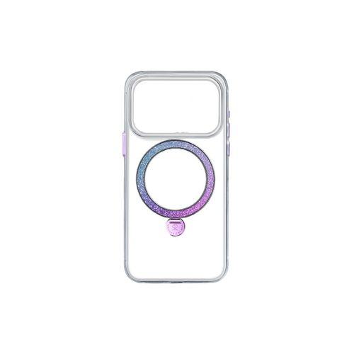 Apple iPhone 17 Pro Kılıf M-safe Şarj Özellikli Simli Standlı Pynana Dancing Circle Trendy Serisi Kapak