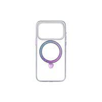 Apple iPhone 17 Pro Kılıf M-safe Şarj Özellikli Simli Standlı Pynana Dancing Circle Trendy Serisi Kapak