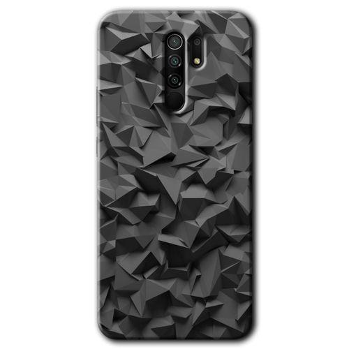 MRCİLETİSİM Xiaomi Redmi 9 Kılıf Baskılı Kapak - Dark Broke + 5D Tam Kaplayan Cam