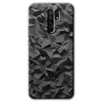 MRCİLETİSİM Xiaomi Redmi 9 Kılıf Baskılı Kapak - Dark Broke + 5D Tam Kaplayan Cam