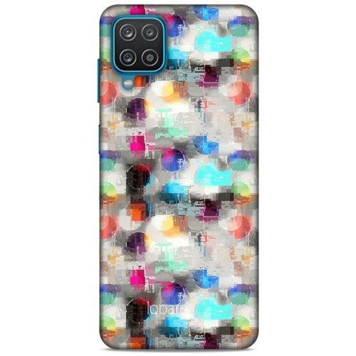 Lopard Samsung Galaxy A12 Uyumlu Kılıf Pastel Renkler (8) Baskılı Kılıf