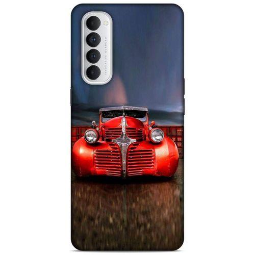 Lopard Oppo Reno 4 Pro Uyumlu Kılıf PickUpX (43) Thin Fit Kılıf Kırmızı Ateşli