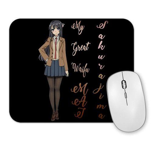 Sakurajima Mai My Great Waifu Mouse Pad