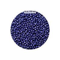 Lacivert Renk 4 mm Yaklaşık 220 adet/20 gram Cam Boncuk Oya Yazma Bileklik ve Kolye