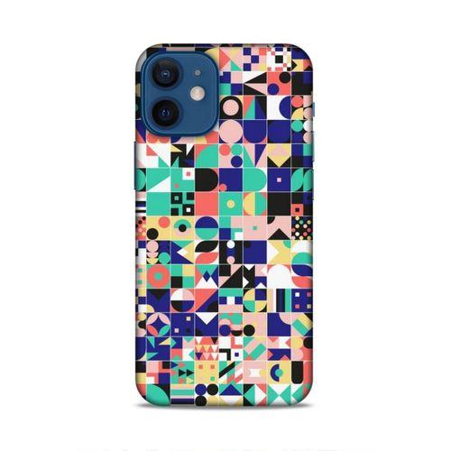 Apple iPhone 12 Mini Uyumlu Kılıf Insomnia (40) Fit Silikon Kılıf Minik Kareler