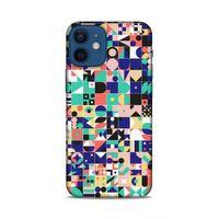 Apple iPhone 12 Mini Uyumlu Kılıf Insomnia (40) Fit Silikon Kılıf Minik Kareler