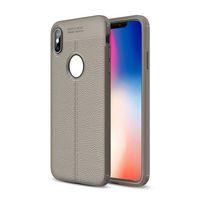 iPhone XS Max Uyumlu Kılıf 6.5inç  Koruyucu Esnek TPU Silikon Gri zns