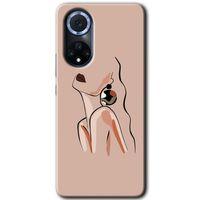 Huawei Nova 9 HD Baskılı Kılıf + 9D Tam Ekran Koruyucu - Çizim Silüet