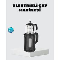 Sinbo Elektrikli Çay Makinesi 1.7 L Su Isıtıcı Ve Cam Demlikli Güvenli Kullanım