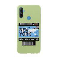 Realme C3 New York Premium Silikonlu Telefon Kılıfı