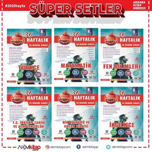 Nartest Omega 8. Sınıf 36 Haftalık Deneme Seti 6 Kitap