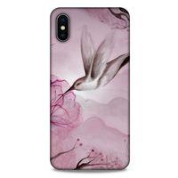 Y.Liva-2020 (Pembe Özlü Balım) Apple iPhone XS Max Kılıf Silikon Kapak Desenli