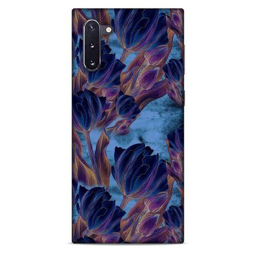 Samsung Galaxy Note 10 Uyumlu Kılıf Mavi Delisi (49) Ultra Silikon Kılıf Lale