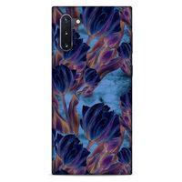Samsung Galaxy Note 10 Uyumlu Kılıf Mavi Delisi (49) Ultra Silikon Kılıf Lale