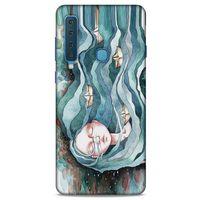 Samsung Galaxy A9 2018 Kılıf Depresyon (45) Liquid Air Kılıf Bordo Gri