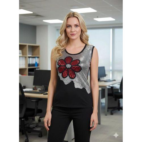 Şahinler Bayan Simli Sıfır Kol Atlet B388