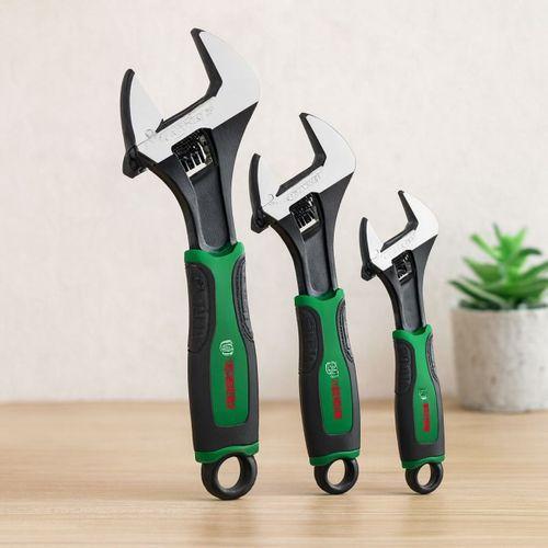 İngiliz Anahtar ve Kurbağacık Seti 3 Parça (6"-8"-10" / 150-200-250 mm)