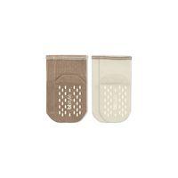 Bistyle Bistyle Çemberli Basic Penye Kaymaz Soket Çorap 2li 10146 Kahve