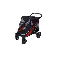 Eurodog Katlanabilir Köpek Arabası Siyah Kırmızı (05621) 112x65x100 Cm