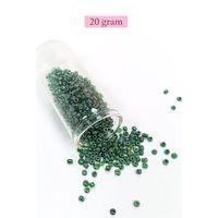 Dökme Cam Kum Boncuk (8/0) 3 mm - 20 Gram - Parlak Yeşil - BNC162