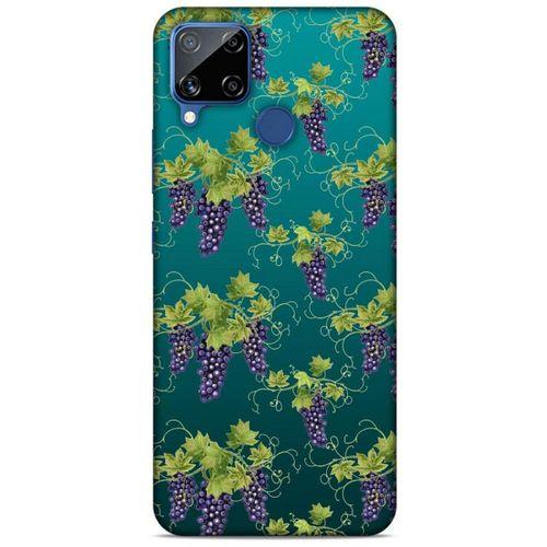 Frutix Üzüm 01 Oppo Realme C15 Kılıf Desenli Silikon