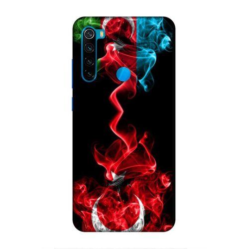 Xiaomi Redmi Note 8 Uyumlu Kılıf Azarbaijan (12) Koruyucu Silikon Azerbaycan Türk Bayrakları