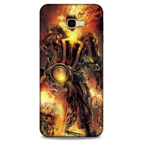 Samsung Galaxy J4 Plus Uyumlu Kılıf Motorsiklet (15) Antişok Kılıf Kurukafa