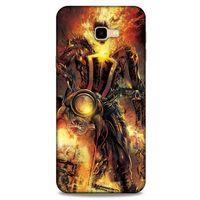 Samsung Galaxy J4 Plus Uyumlu Kılıf Motorsiklet (15) Antişok Kılıf Kurukafa