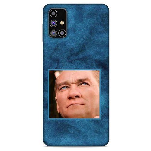 Samsung Galaxy M31s Kılıf Atatürk (26) Tpu Silikon Kılıf Mavi Gök