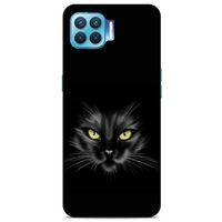Lopard Oppo Reno 4 Lite Uyumlu Kılıf Kediler (45) Liquid Air Kılıf Sarı Asalet
