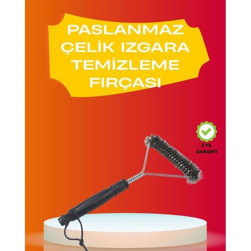 Mangal Izgara Temizleme Fırçası Pas Tutmaz Çelik Telli