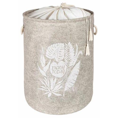 Torbalı Ve Kulplu Püskül Detaylı Düzenleyici Çok Amaçlı Organizer Keçe Sepet -03631