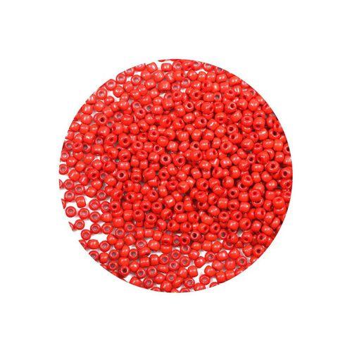 Koyu Turuncu Renk 4 mm Yaklaşık 1100 adet / 100 gram Cam Boncuk Oya Yazma Bileklik ve Kolye