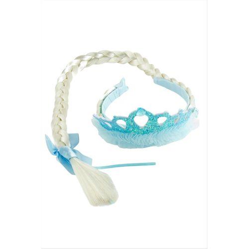 Örgülü Prenses Damla Taşlı Taç