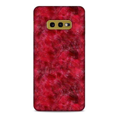Mermer Desenli (6) Tema Silikon Kılıf Kırmızı Samsung Galaxy S10e Kılıf