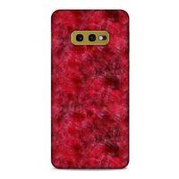 Mermer Desenli (6) Tema Silikon Kılıf Kırmızı Samsung Galaxy S10e Kılıf