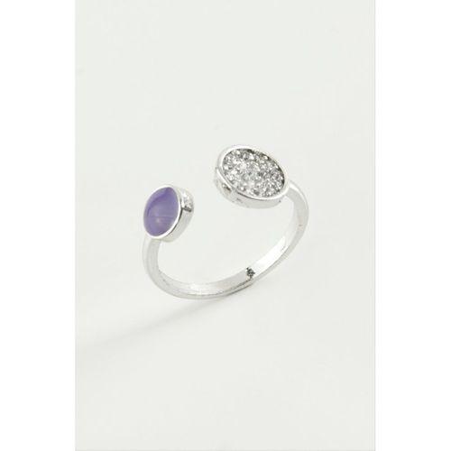 Yuvarlak Taşlı Mineli Eklem Yüzük