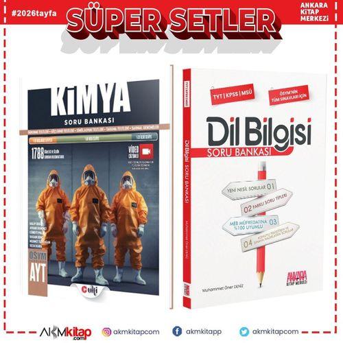 Ulti Yayınları AYT Kimya ve AKM Dil Bilgisi Soru Bankası Seti 2 Kitap