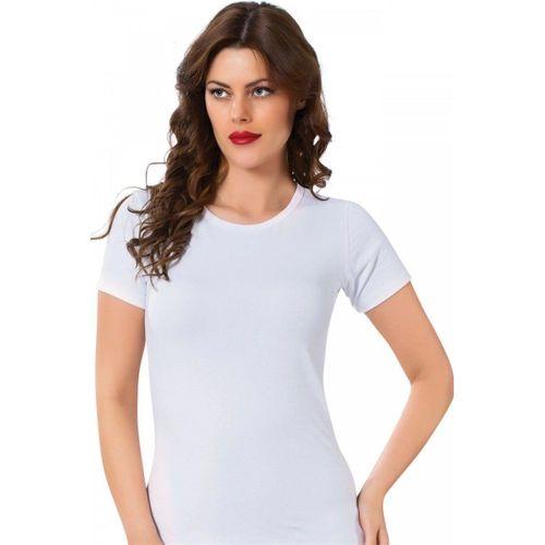 Bayan Kısa Kol Body Beyaz