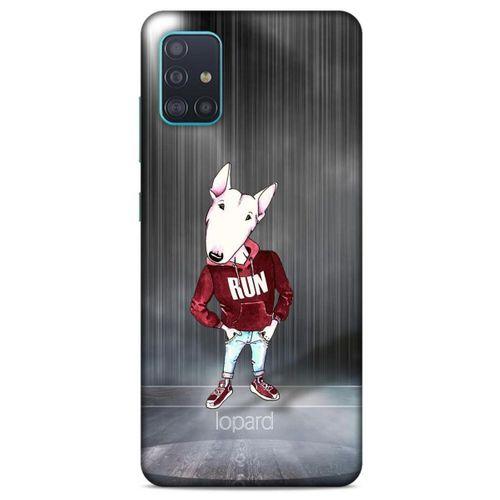 Samsung Galaxy A51 Kılıf FunnyMaX (41) Tank Kılıf Gri Bull Teriyer