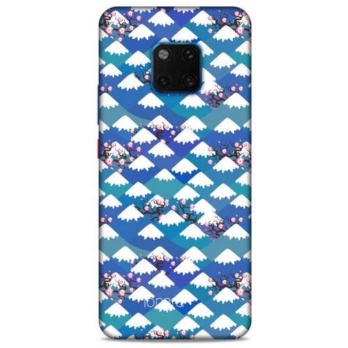 Huawei Mate 20 Pro Kılıf Pastel Renkler (16) Kalın Kılıf Yeşil Mavi